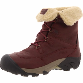 Betty Womens Lugged Sole Leather Winter & Snow Boots Ranch Wear