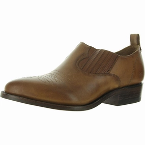 Billy Womens Leather Embroidered Shooties Metal Edge Travel Friendly