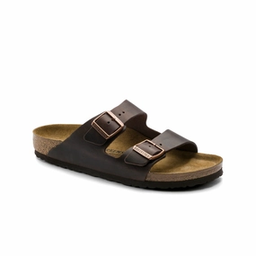 Gym Casual Unisex Appeal Birkenstock Arizona Oiled Leather (Habana) Men's Sandals 52531