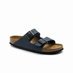 High Comfort Running Trails Birkenstock Arizona Soft Footbed Birko-Flor (Blue) Men's Sandals 51061
