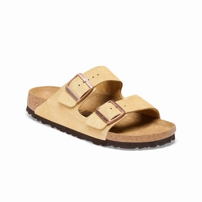 Cushioning Cloud Tech Power Motion Birkenstock Arizona Suede Leather (Latte Cream) Men's Sandals 1026190 1026190