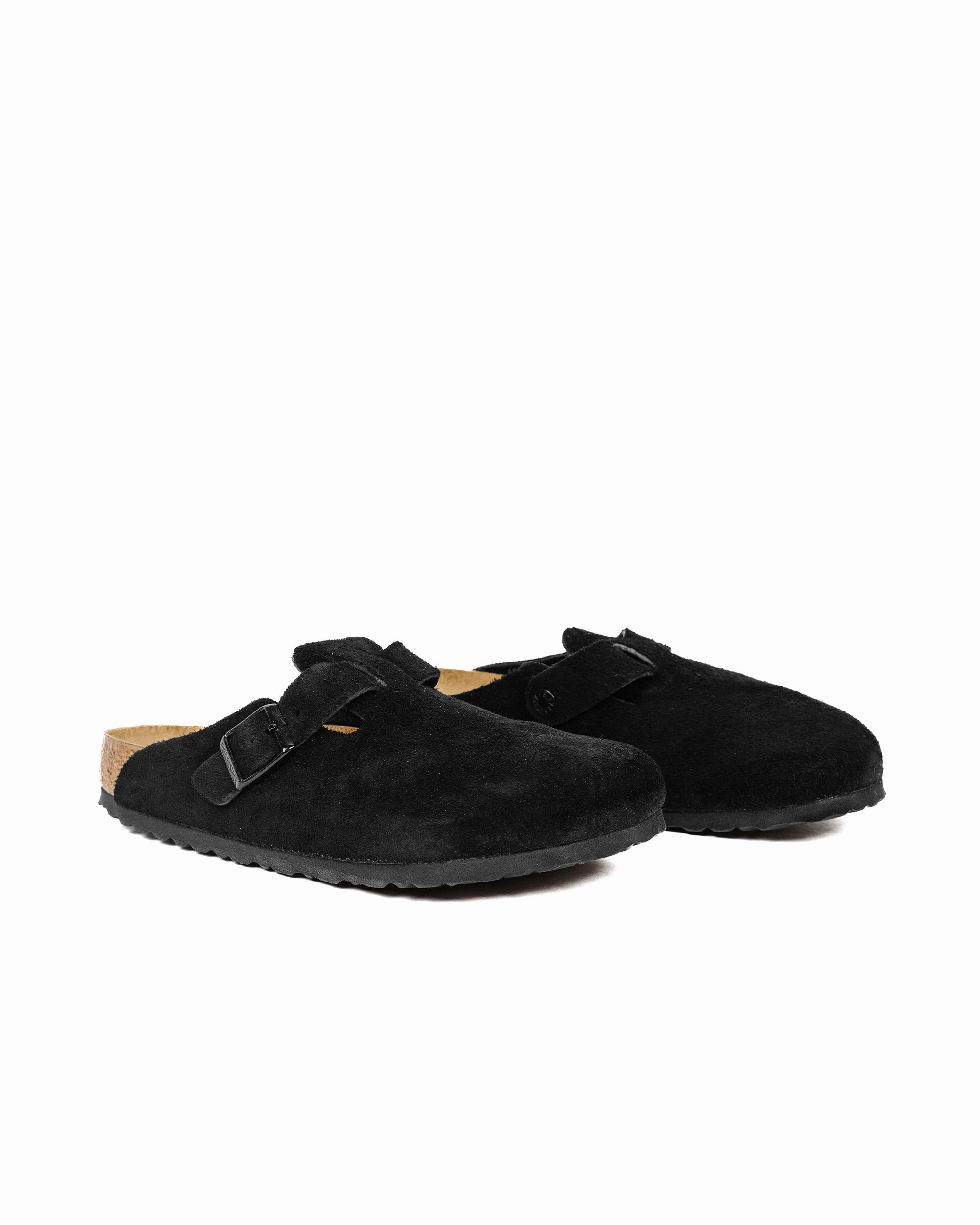 Birkenstock Boston Black Suede senior care