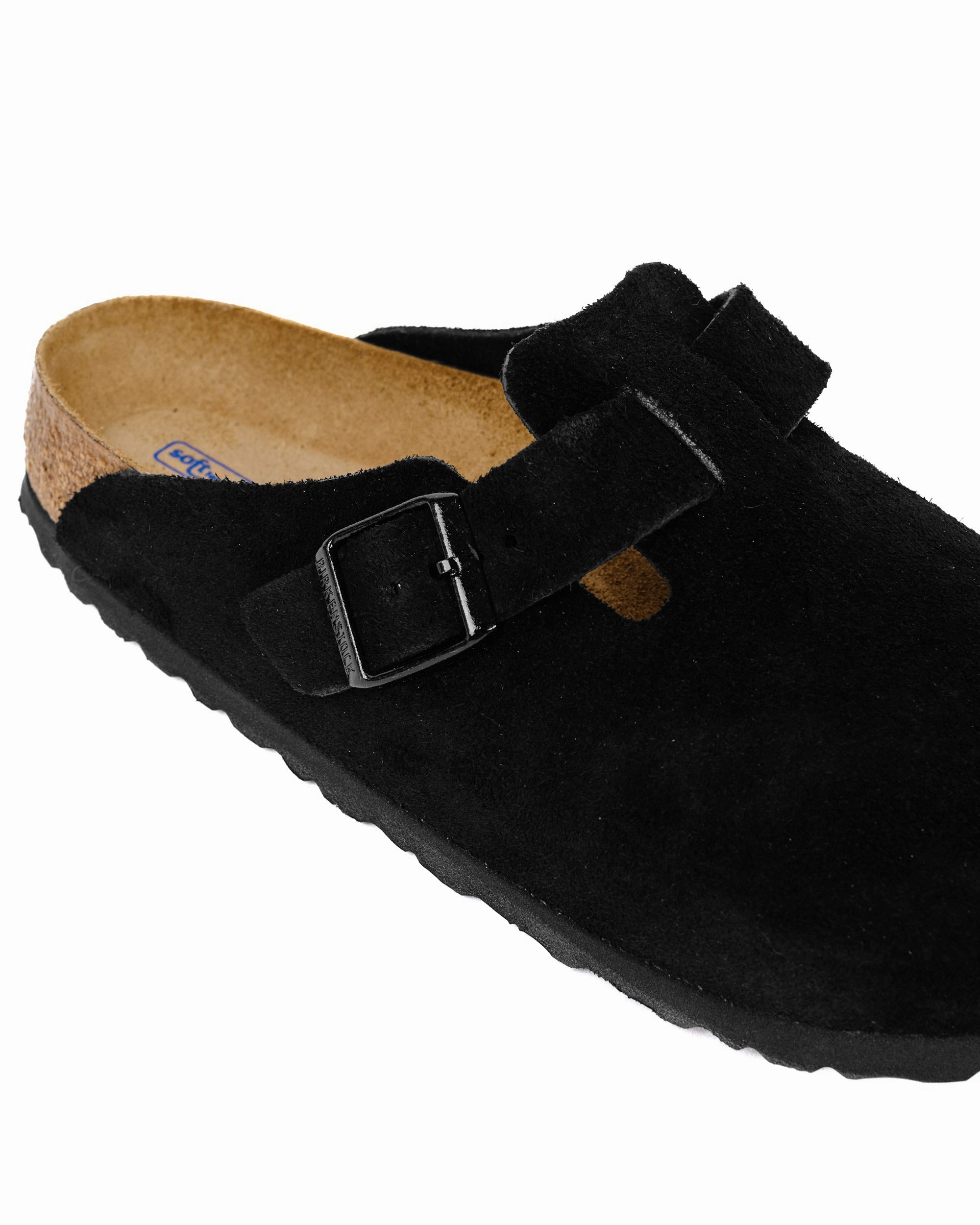Injury Safe Birkenstock Boston Black Suede