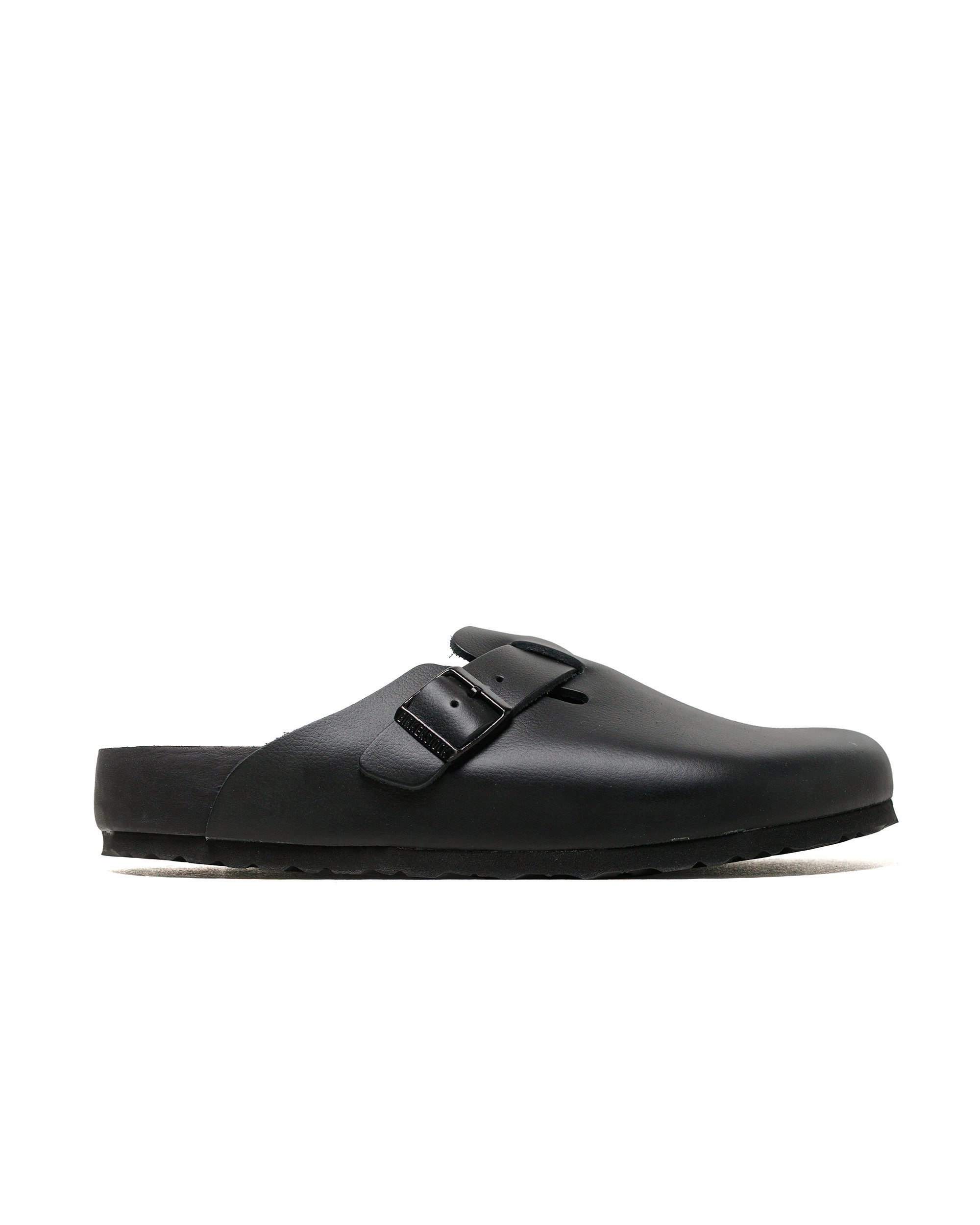 Birkenstock Boston Exquisite Leather Black Stone Grip