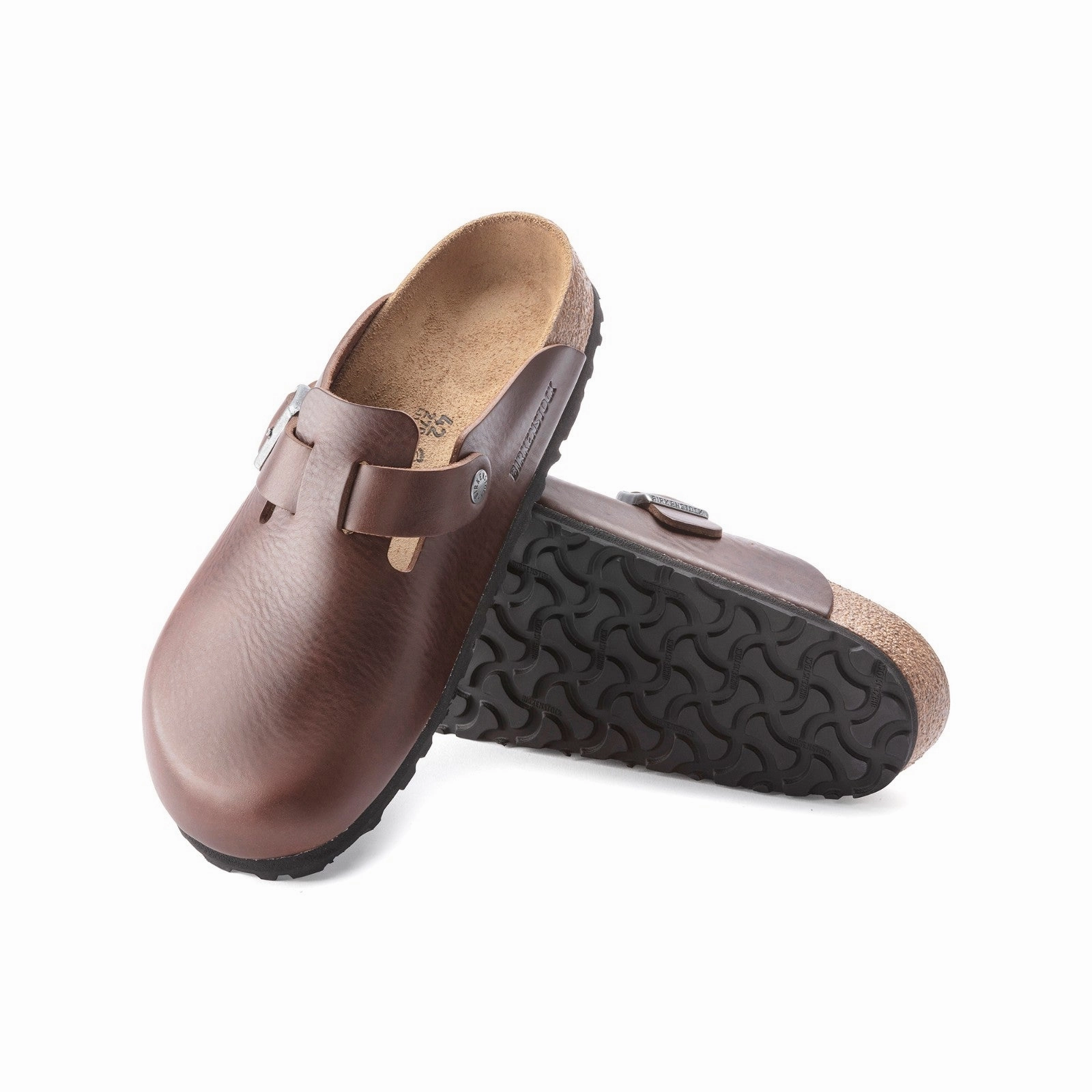 Sneaker Design Birkenstock Boston Grip Leather (Vintage Wood Roast) Men's Sandals 1023449 1023449