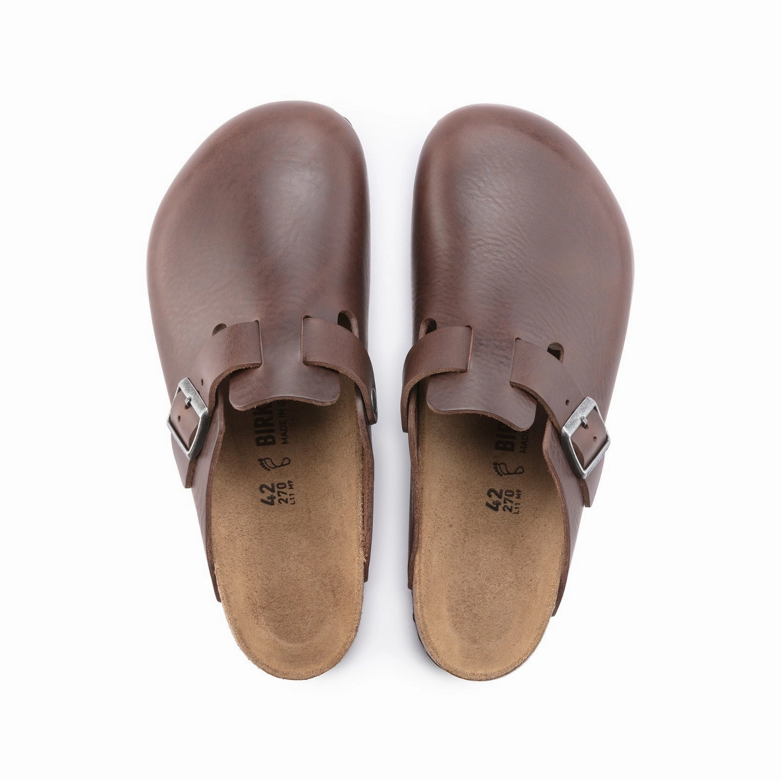 Speed Training Birkenstock Boston Grip Leather (Vintage Wood Roast) Men's Sandals 1023449 1023449