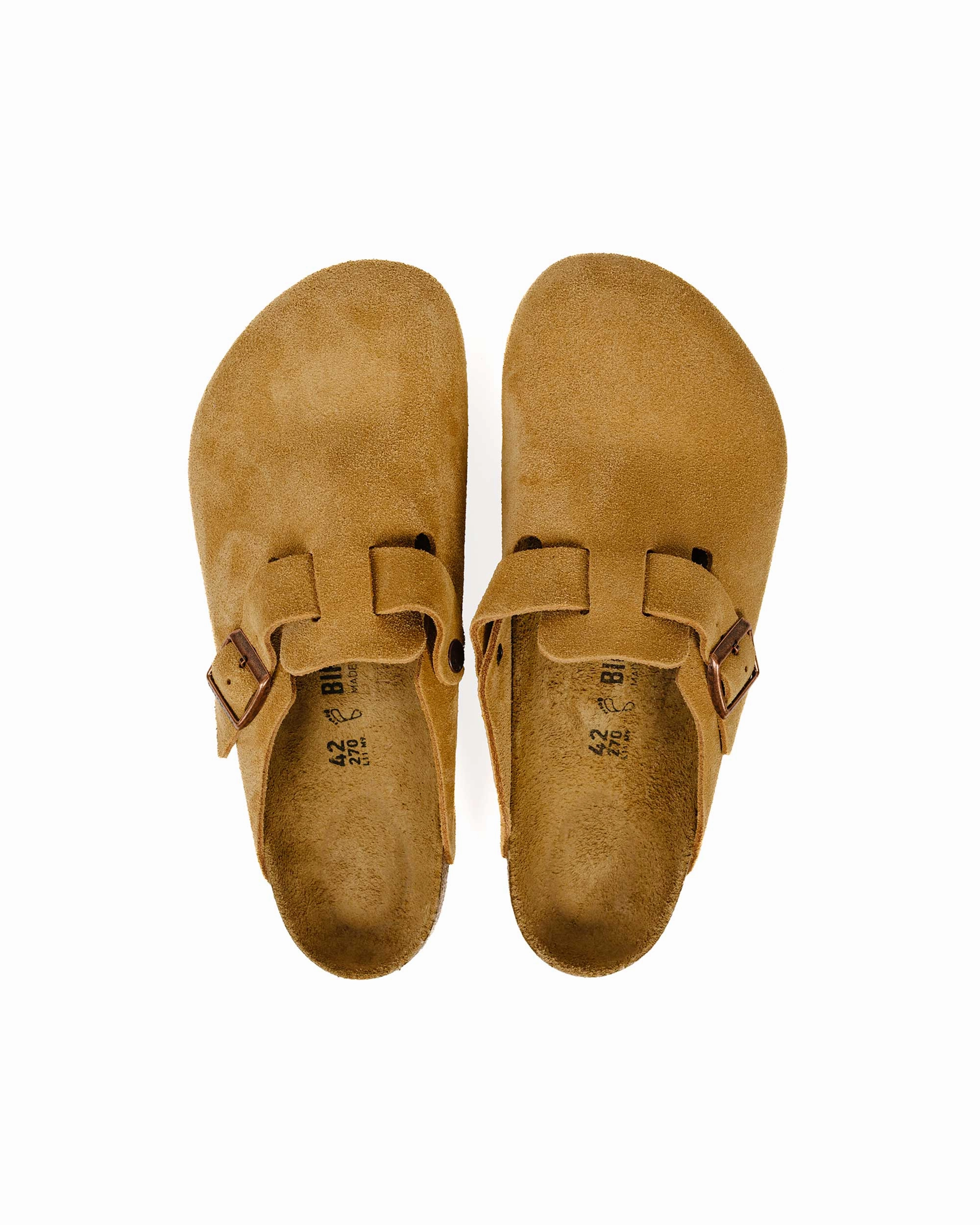 Eco Friendly Minimalist Fans Birkenstock Boston Latte Cream Suede