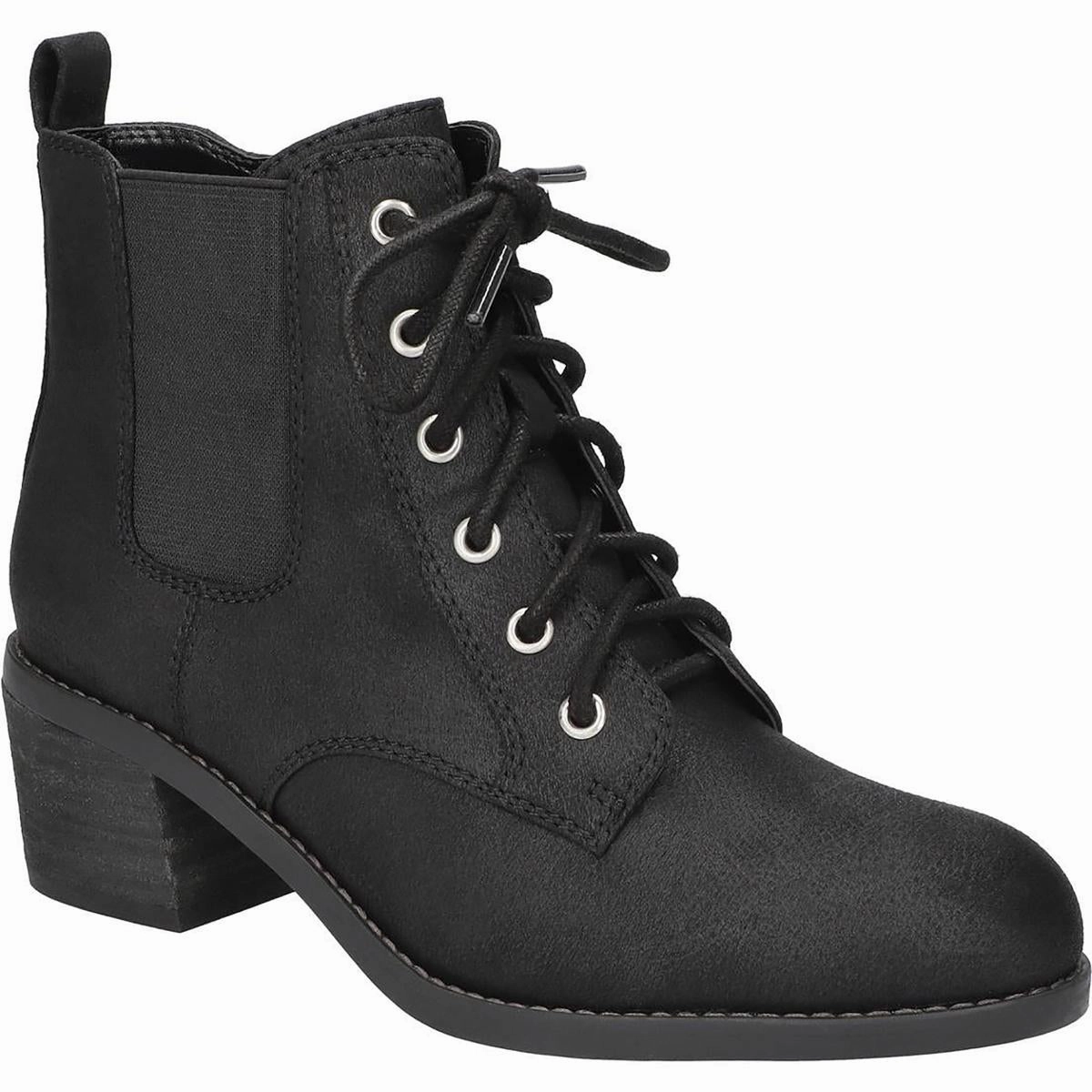 Travel Easy Metallic Accent BISMARK Womens Lace-Up Manmade Ankle Boots