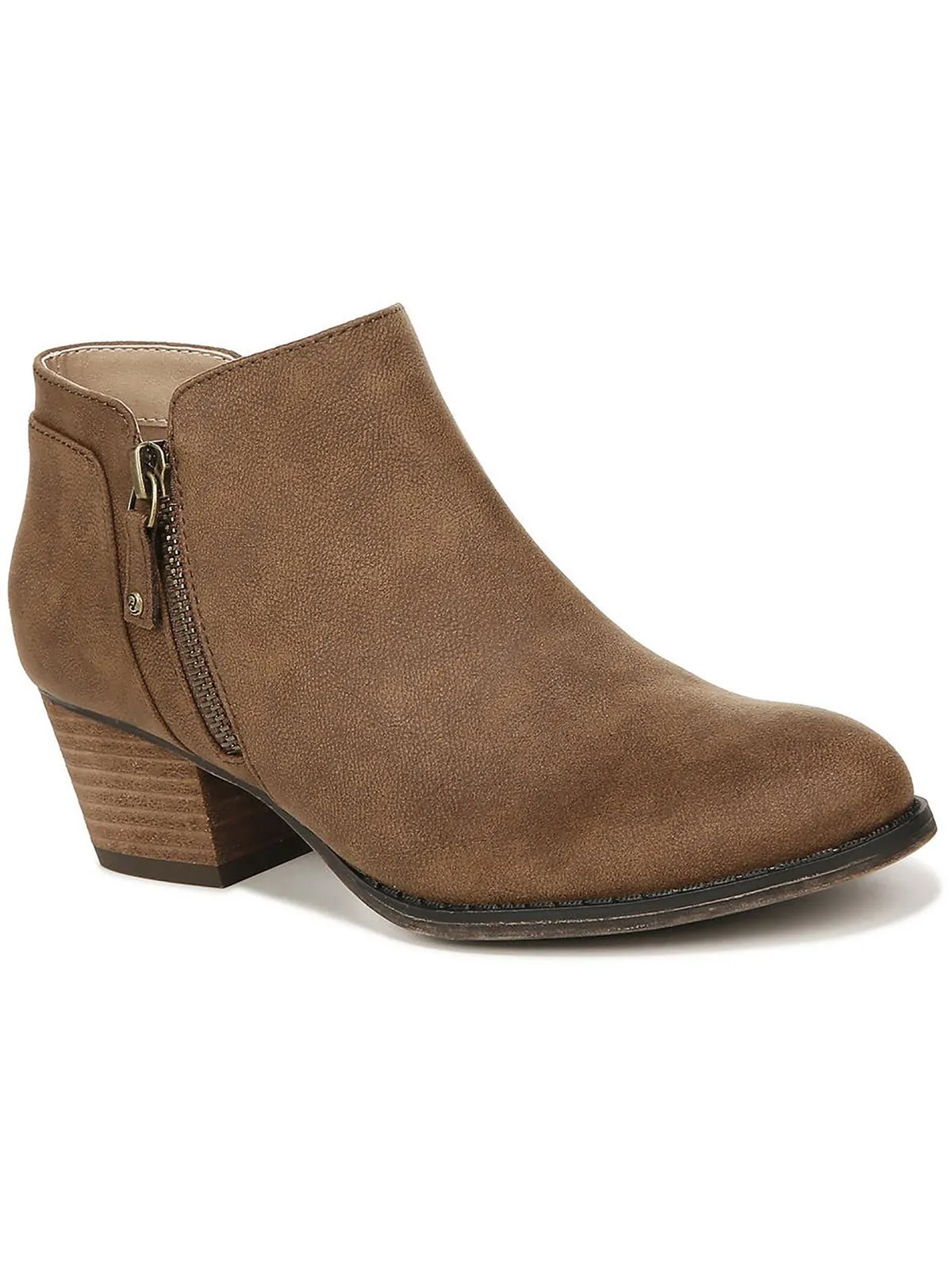 Deep Freeze Low Profile Winter Walker Blake Zip Womens Faux Leather Embossed Shooties