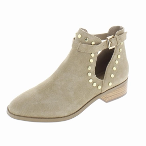 Blake Womens Suede Studded Booties Oil-Resistant TPU Outsole