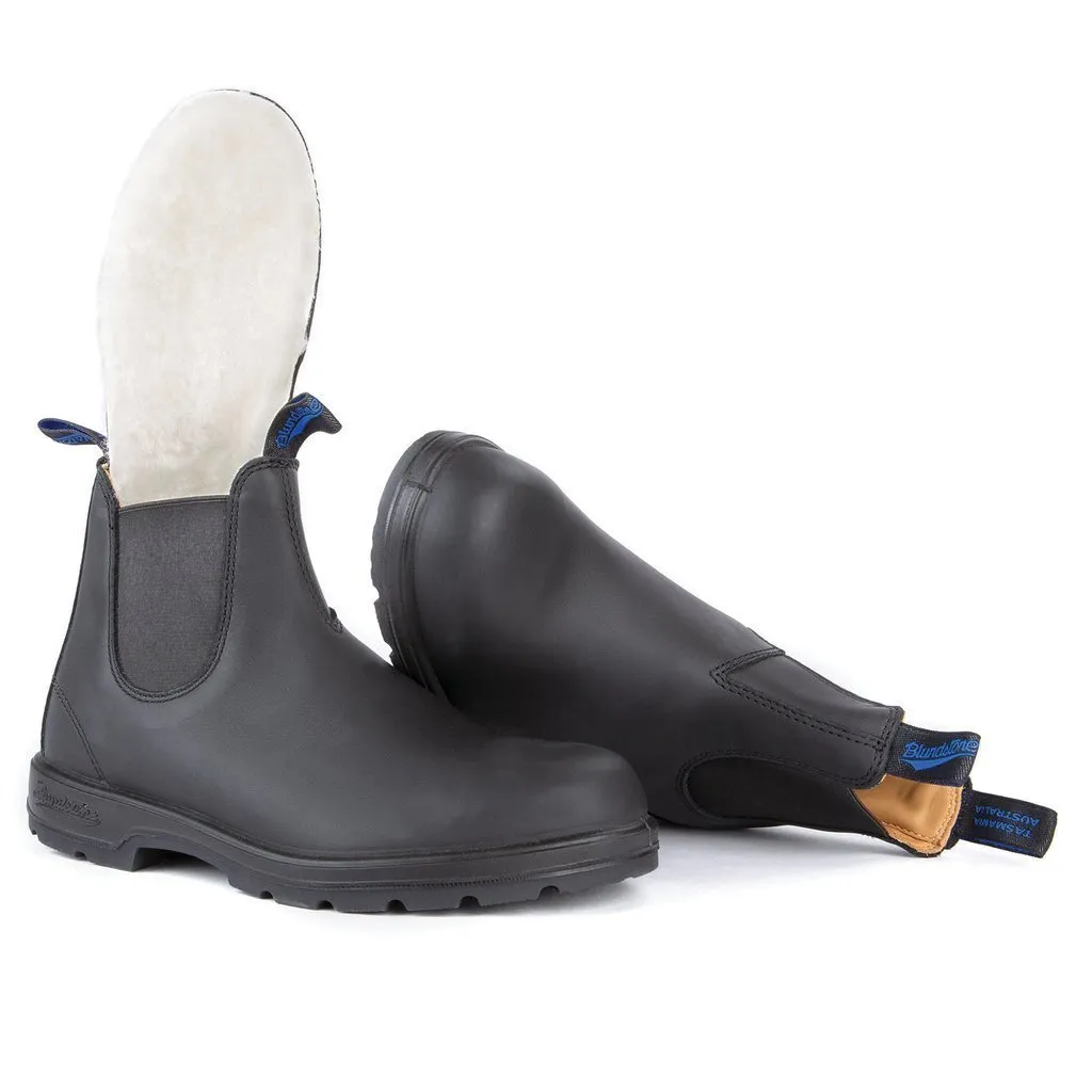 Blundstone Men's 566 Waterproof Thermal Black Shearling Boots Quick Drying Rough Trail Hiker