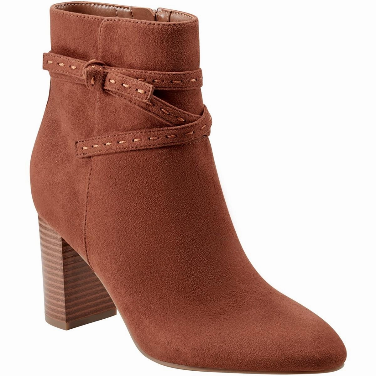 BNOCORN2 Womens Zipper Faux Suede Booties Anti-fungal
