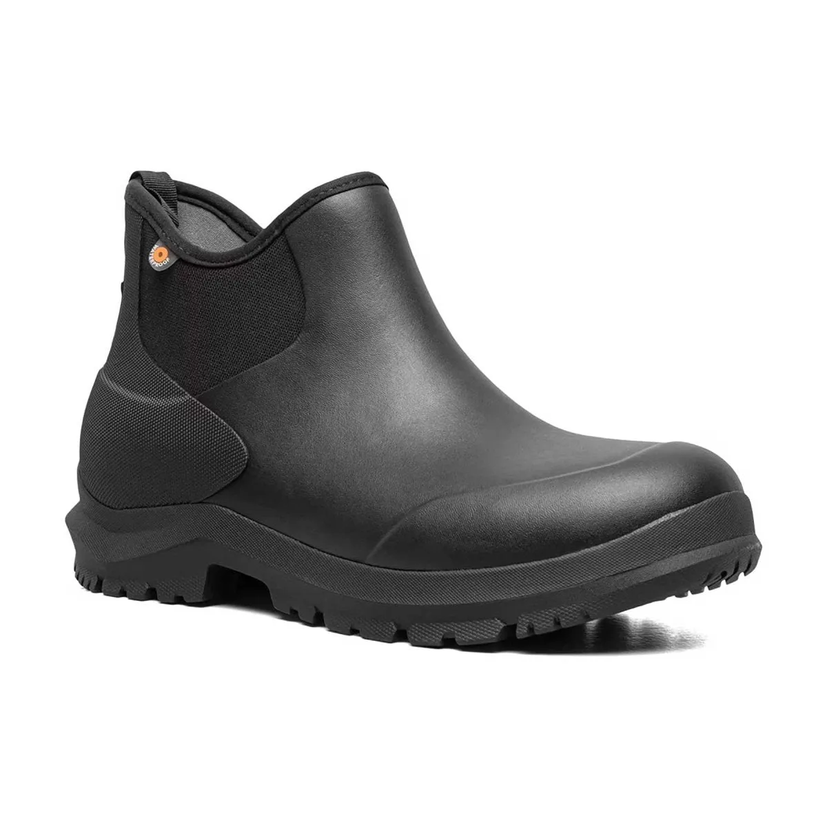 Removable Work Function Bogs Men's Sauvie Chelsea II Boot Black Waterproof