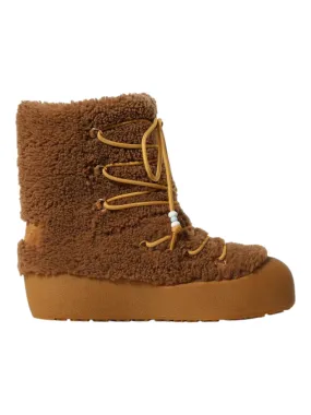 Shock Absorbing Snowy Path Bally Corviglia 6302974 Women's Camel Fur Boots
