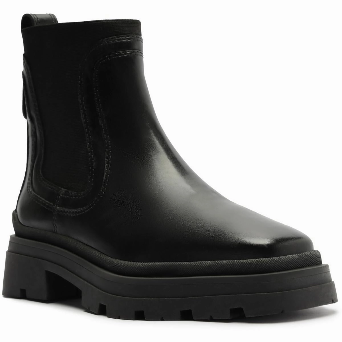 Bota Salto Biaxo Womens Block Heel Leather Chelsea Boots Secure fit