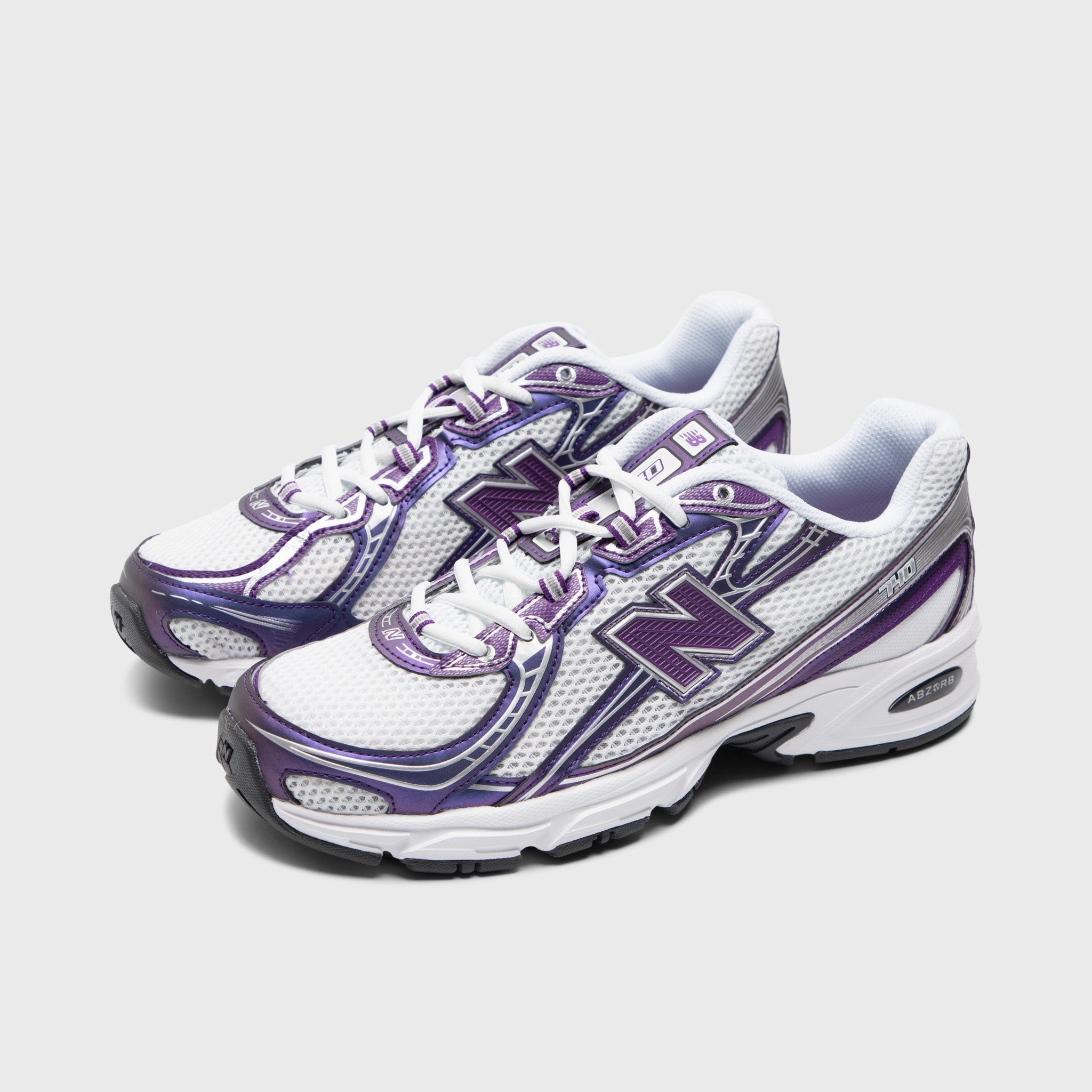 New Balance 740 White / Concord Grape semi - formal shoes