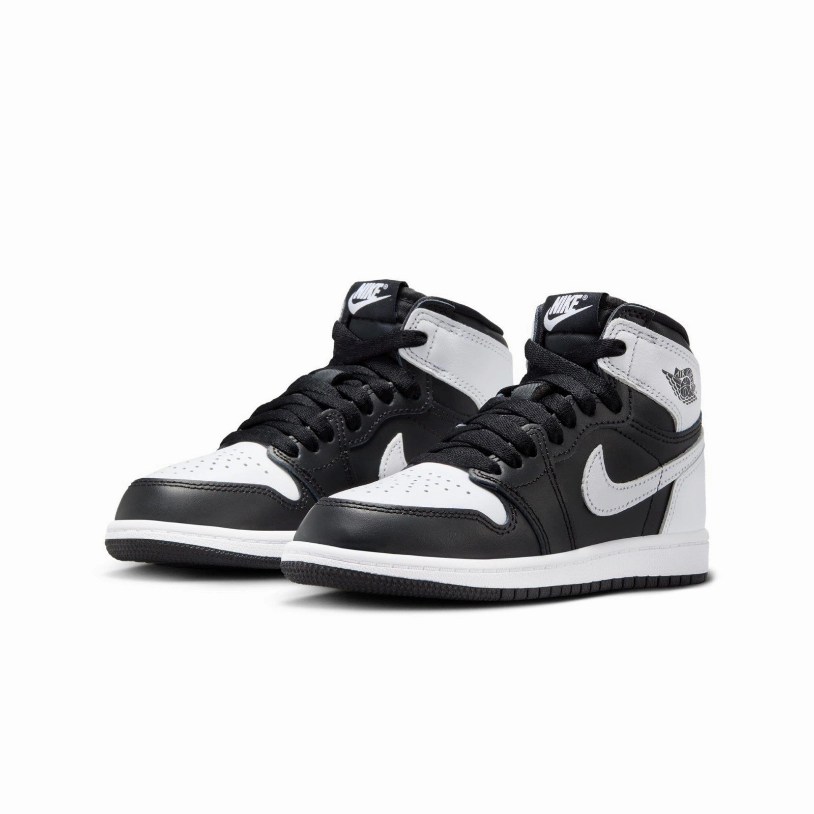 Air Jordan 1 Retro High OG "Black White" Pre-School Kids Shoes FD1412-010 Modern Utility