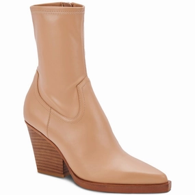 Boyd  Womens Leather Block Heel Booties Ergonomic Design