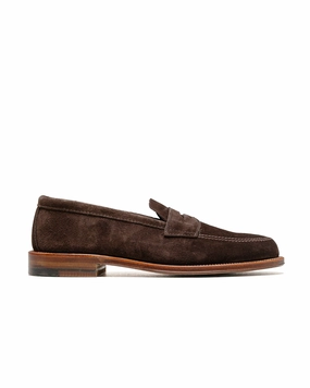 Alden Penny Loafer Dark Brown Suede 5738F Cotton Base
