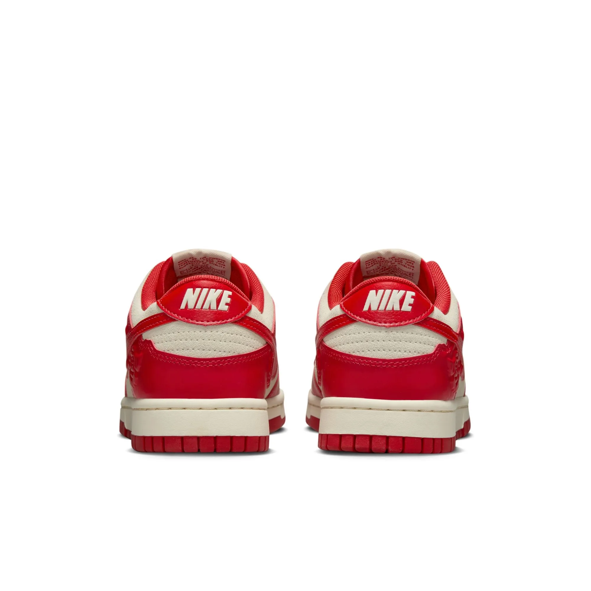 Supportive touch Knit Fabric Construction Womens Nike Dunk Low 'Red Roses'