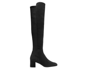Durable Build Warm Comfort Stuart Weitzman Women's Suede With Elastic Back Heel Knee High Boot