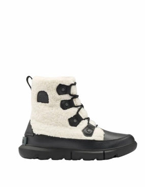 Reinforced Form Nature Lover Explorer Ii Joan Cozy Boot In Black, Sea Salt