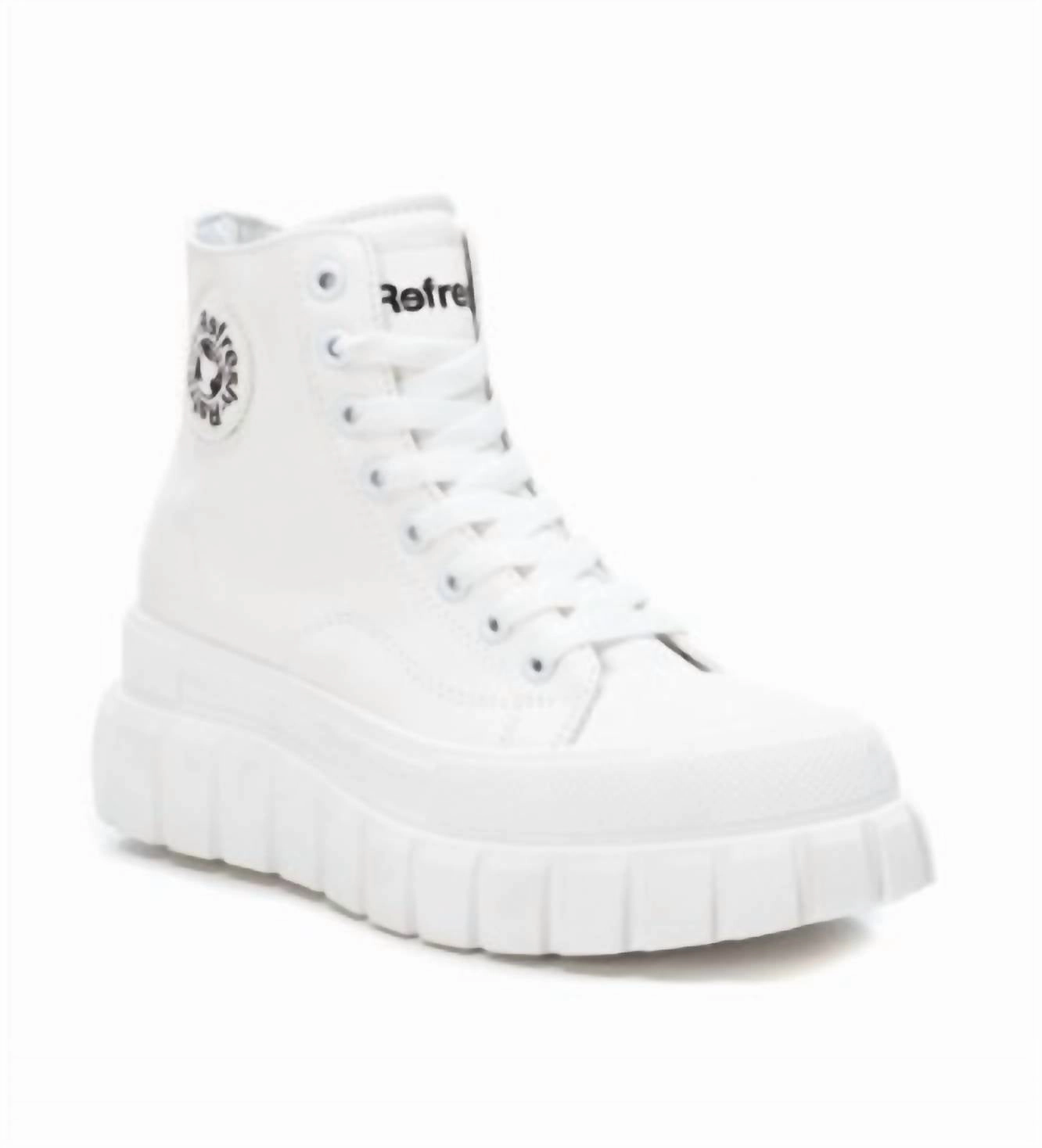 Impact absorption Grippy Outsole Remote Hiking Women's Sneakers Boots In White