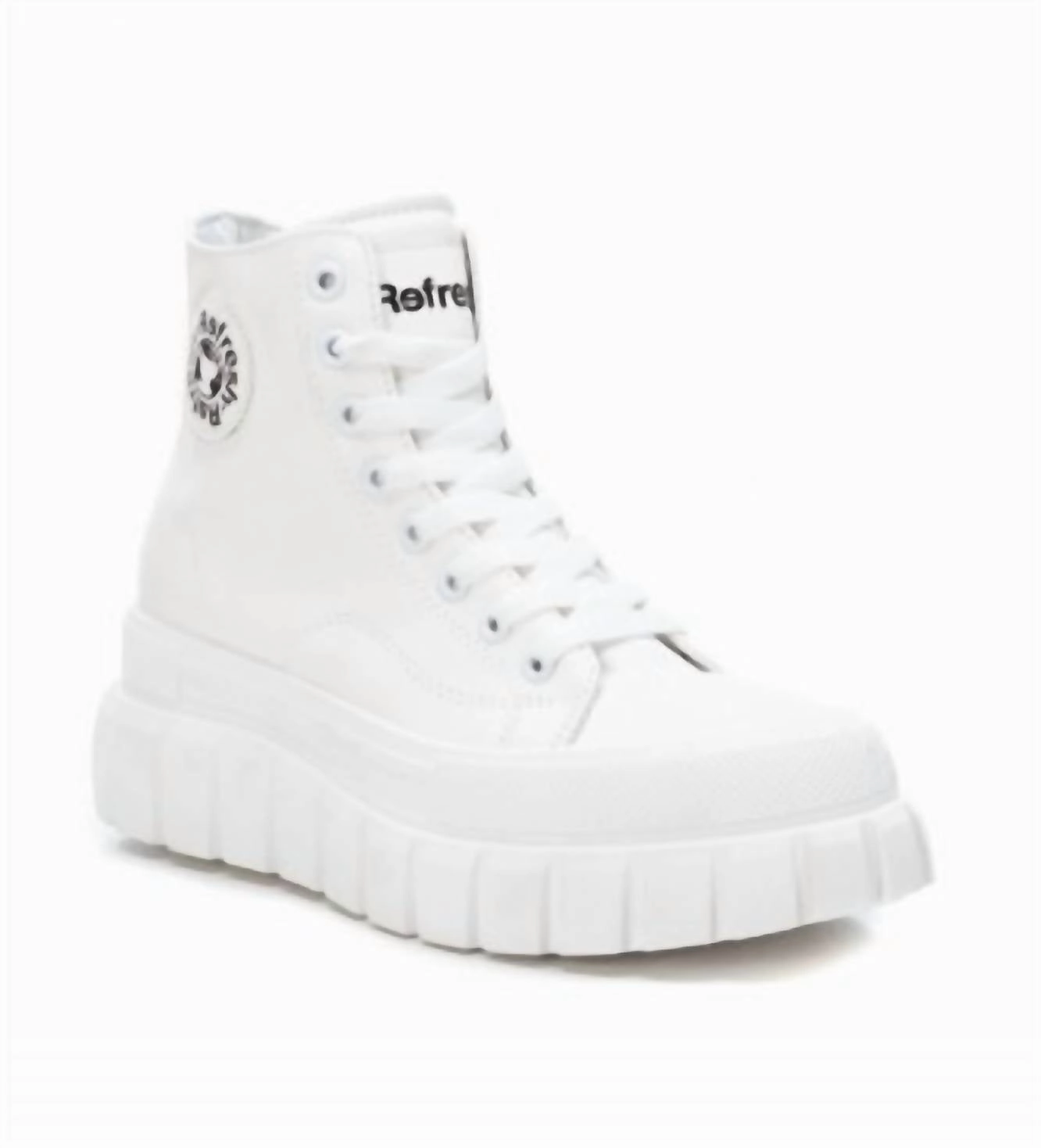 Tread Pattern Women's Sneakers Boots In White