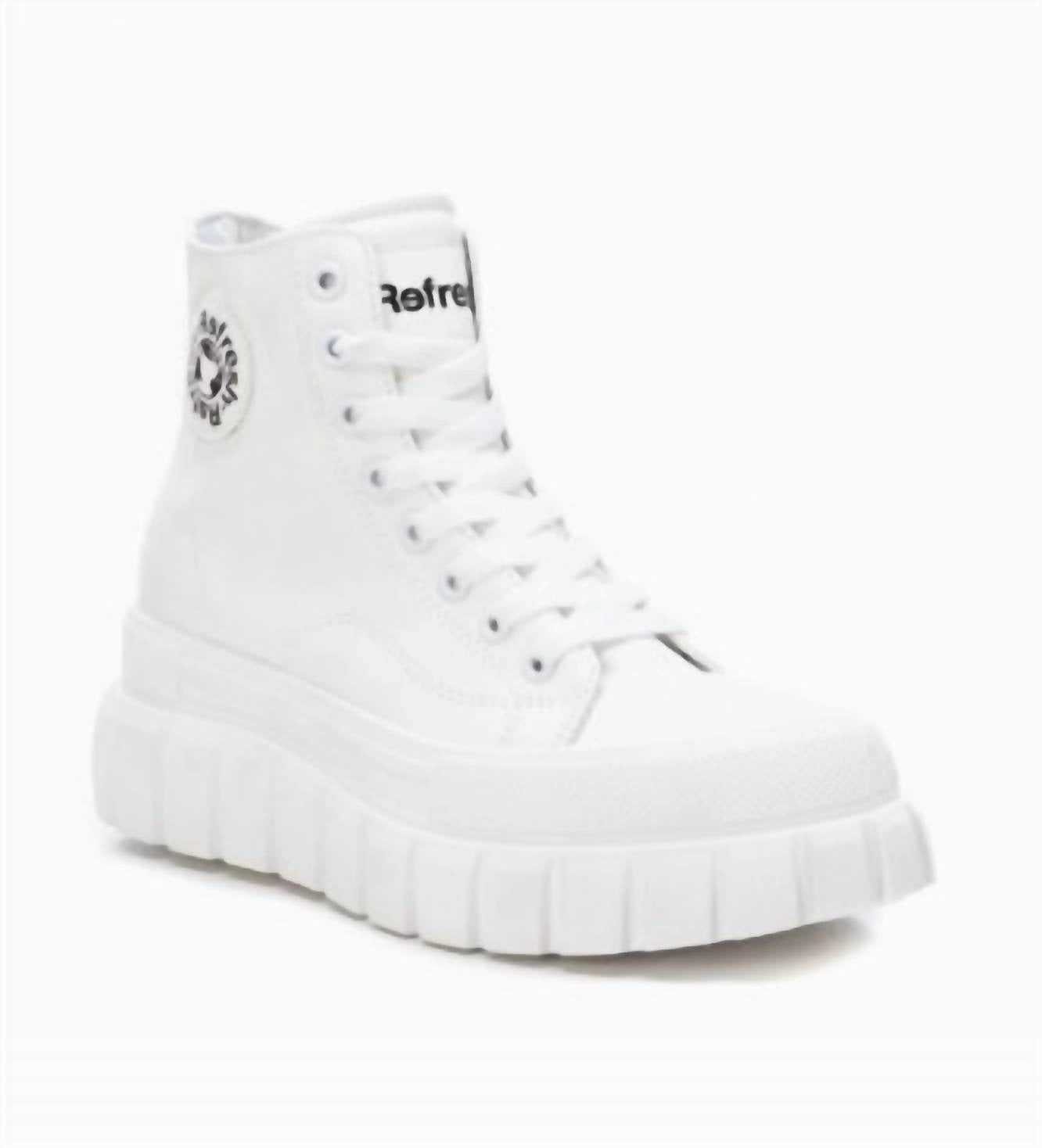 Power Step Women's Sneakers Boots In White