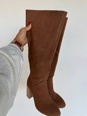 Knee High Boots In Brown Fresh Style