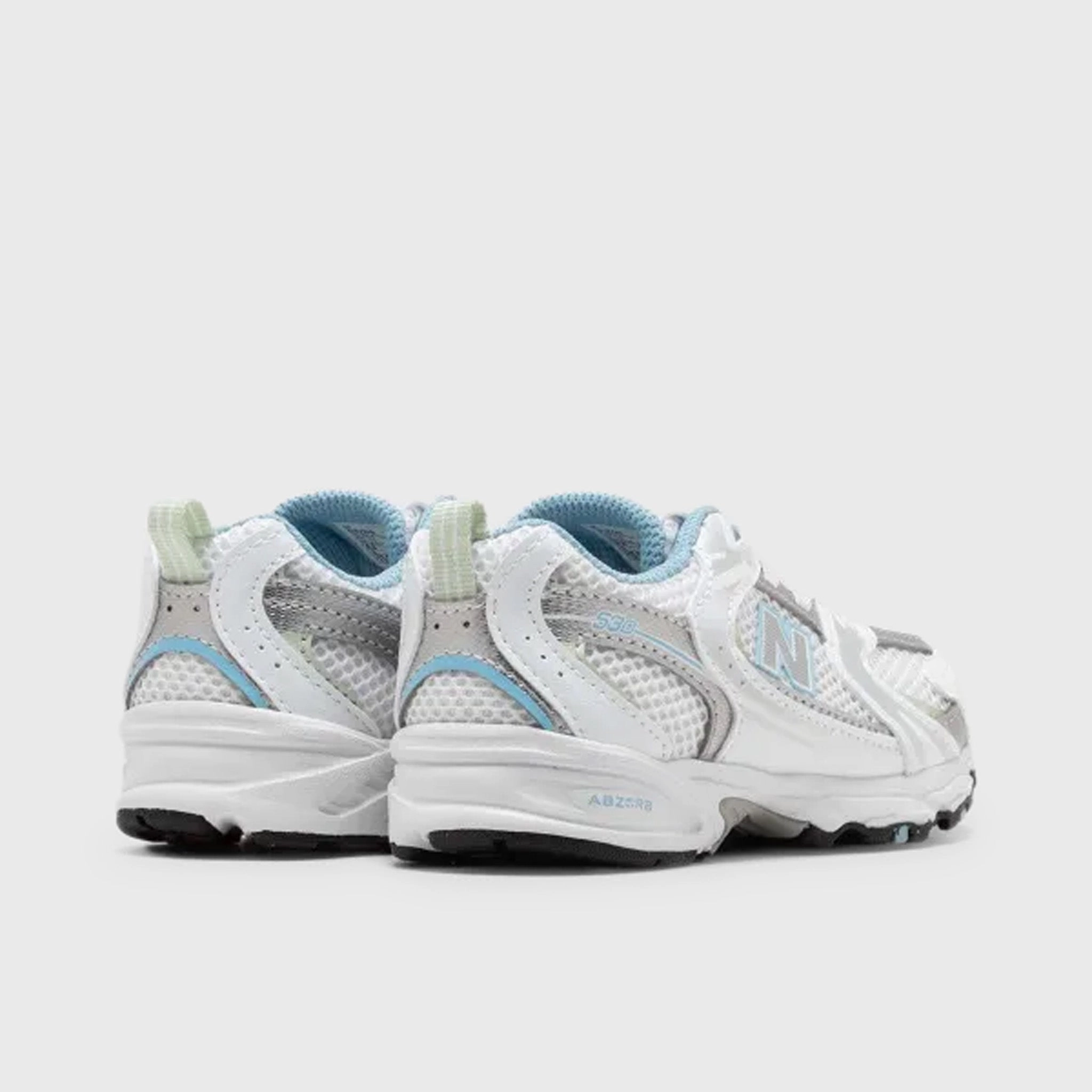 Knit Upper New Balance Toddler's 530 White / Silver - Light Blue