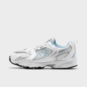 reinforced - seams shoes New Balance Toddler's 530 White / Silver - Light Blue