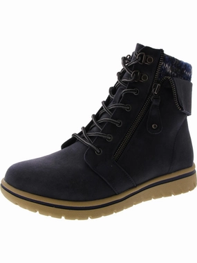 Womens Lace Up Mixed Media Winter & Snow Boots Urban Adventure