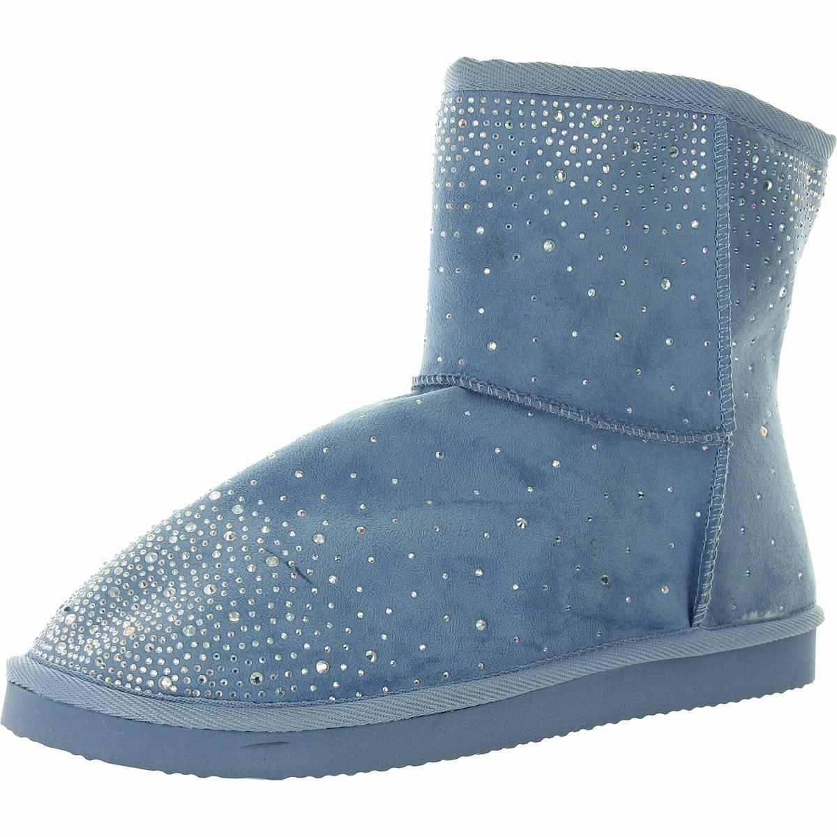 Womens Rhinestone Man Made Winter & Snow Boots Shock Absorbing Backcountry Camper nylon