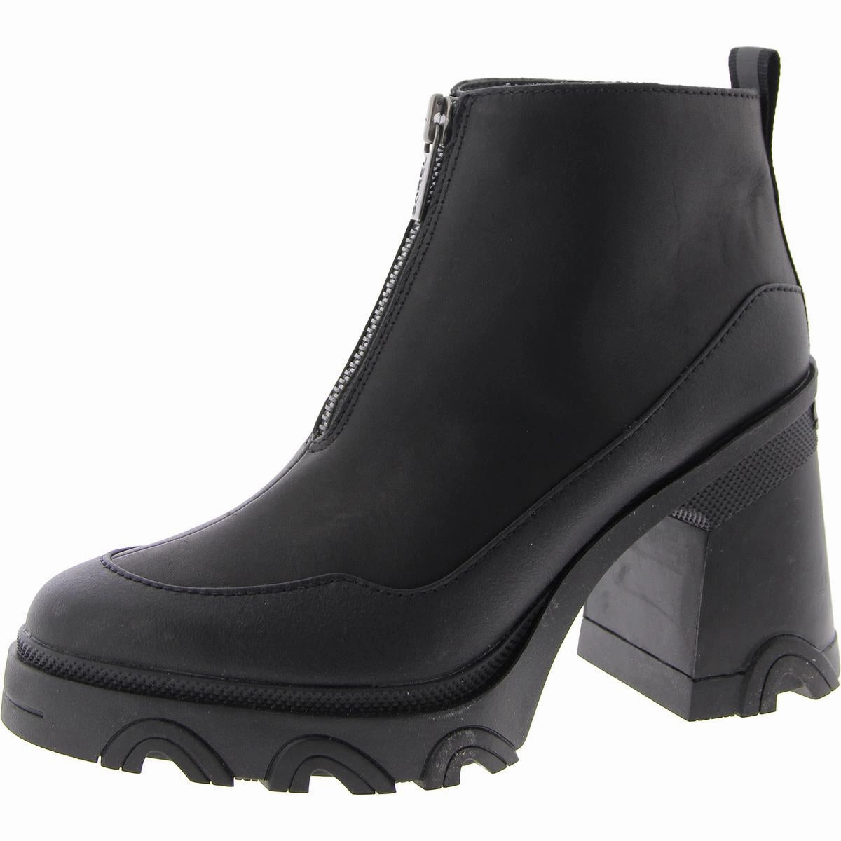 Trail Support Brex Heel Zip Womens Zipper Round Toe Ankle Boots