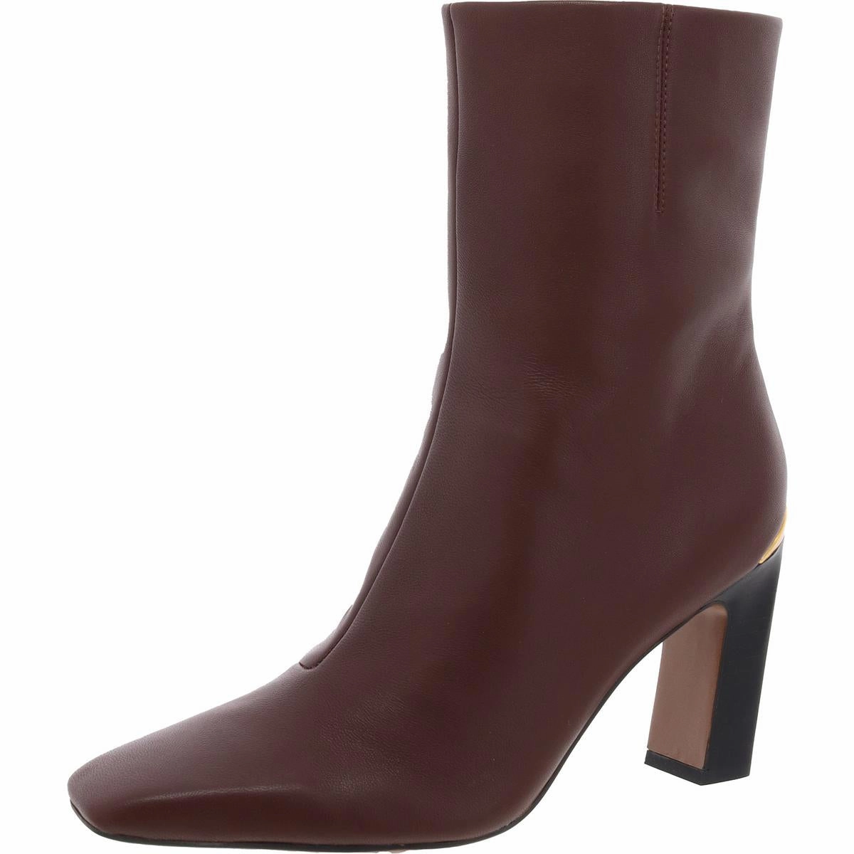 Briar Womens Leather Square Toe Mid-Calf Boots Breathable Snowy Path