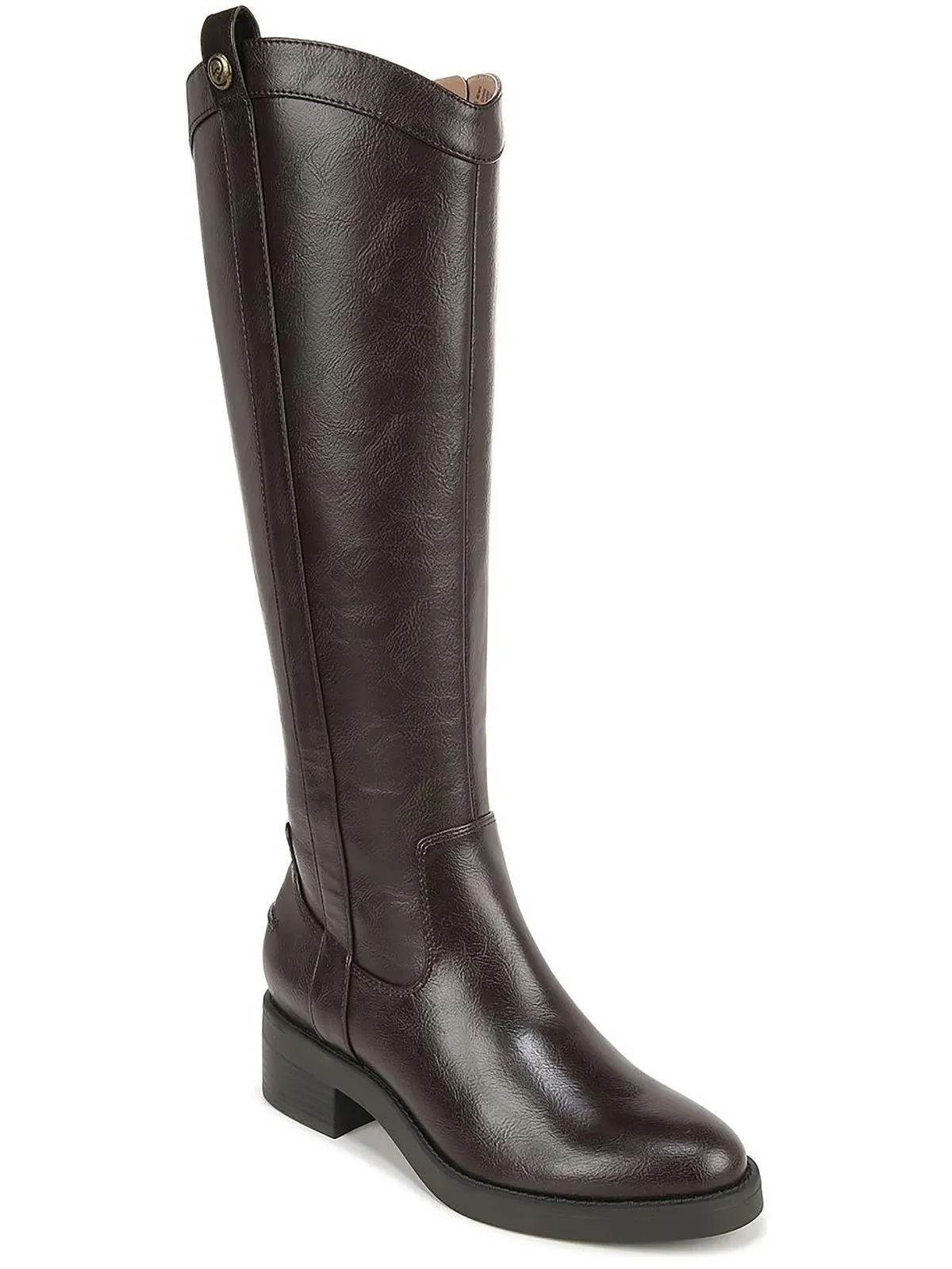 Bridgett Womens Faux Leather Wide Calf Knee-High Boots Work Wear