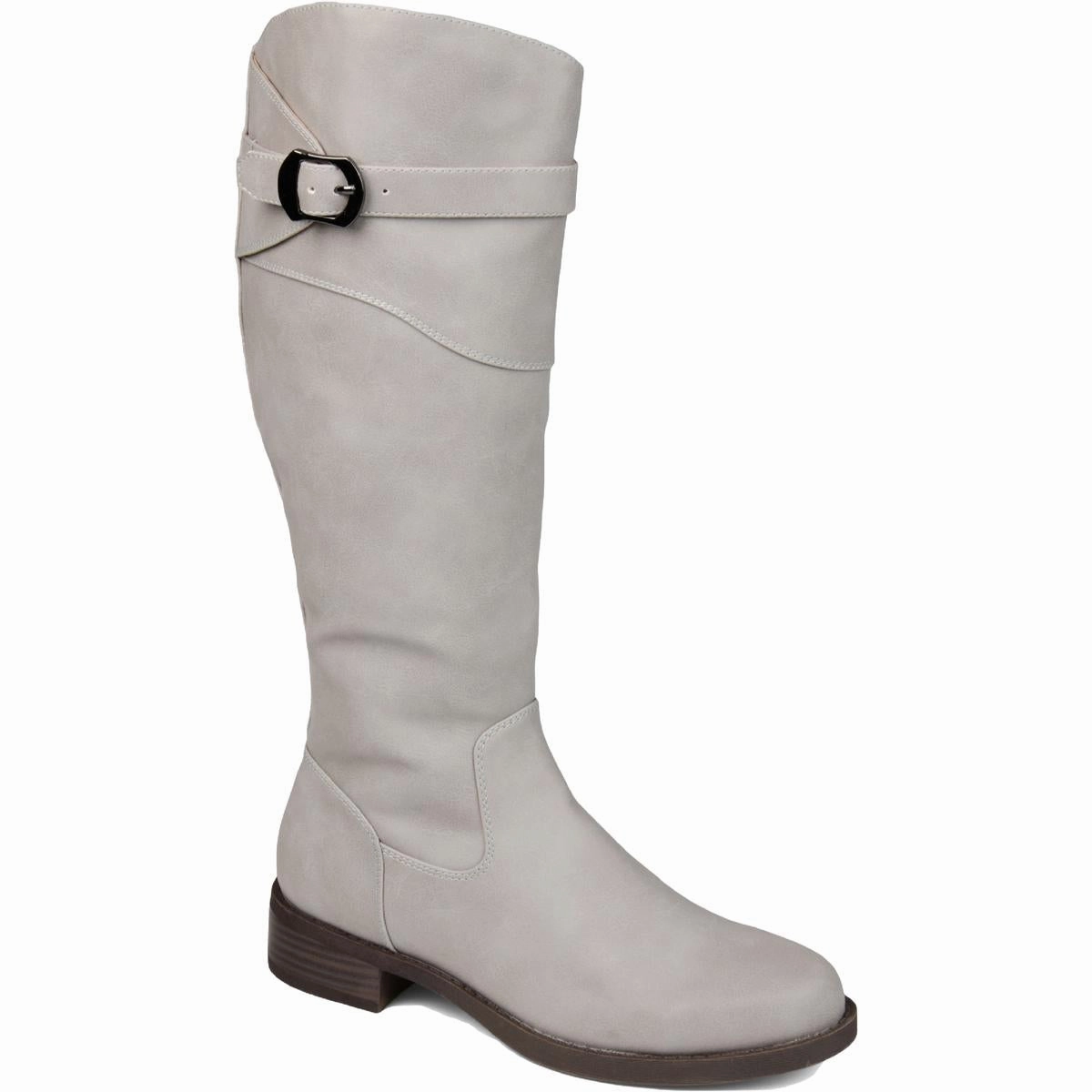 Protective Gear Slip-On Style Brooklyn Womens Faux Leather Tall Knee-High Boots