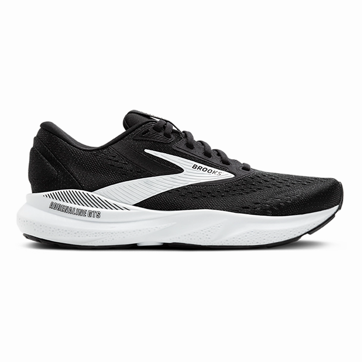 running in synthetic tracks shoes Brooks Adrenaline GTS 24 Black - White