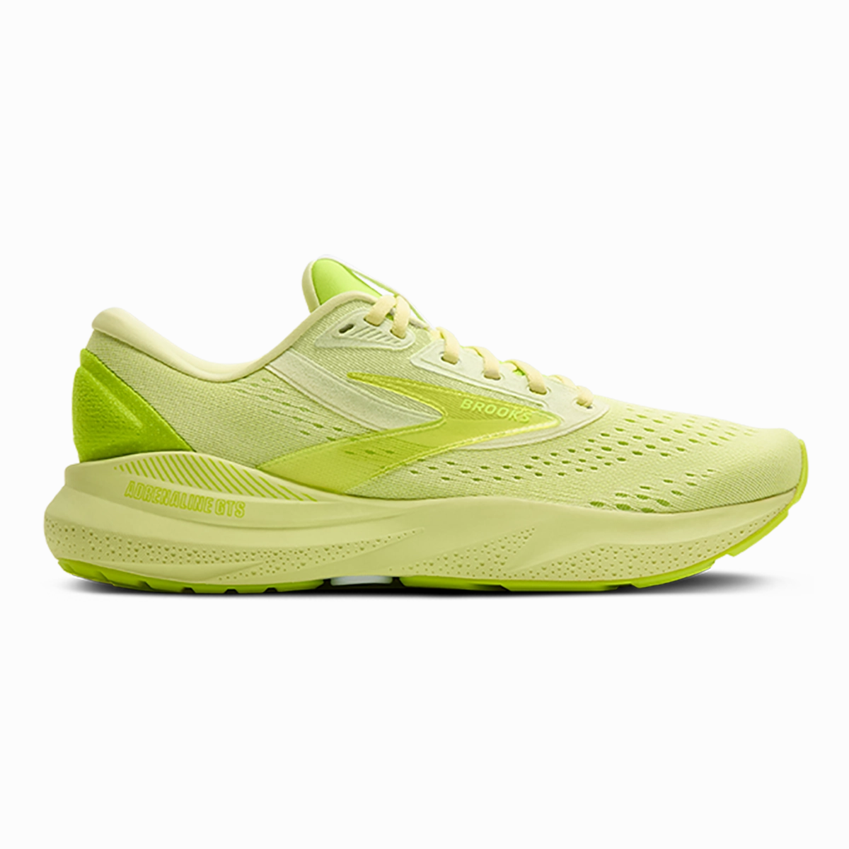 running hat Brooks Adrenaline GTS 24 Lime Green - Nightlife