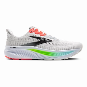 Brooks Ghost 17 White - Pink Clay - Gecko individual - sports