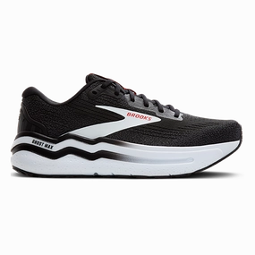 Brooks Ghost Max 2 - Black - White - Fiery Red indoor - wear shoes