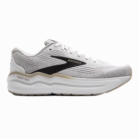 Brooks Ghost Max 2 - White - Pelican - Oyster Stretchable Material