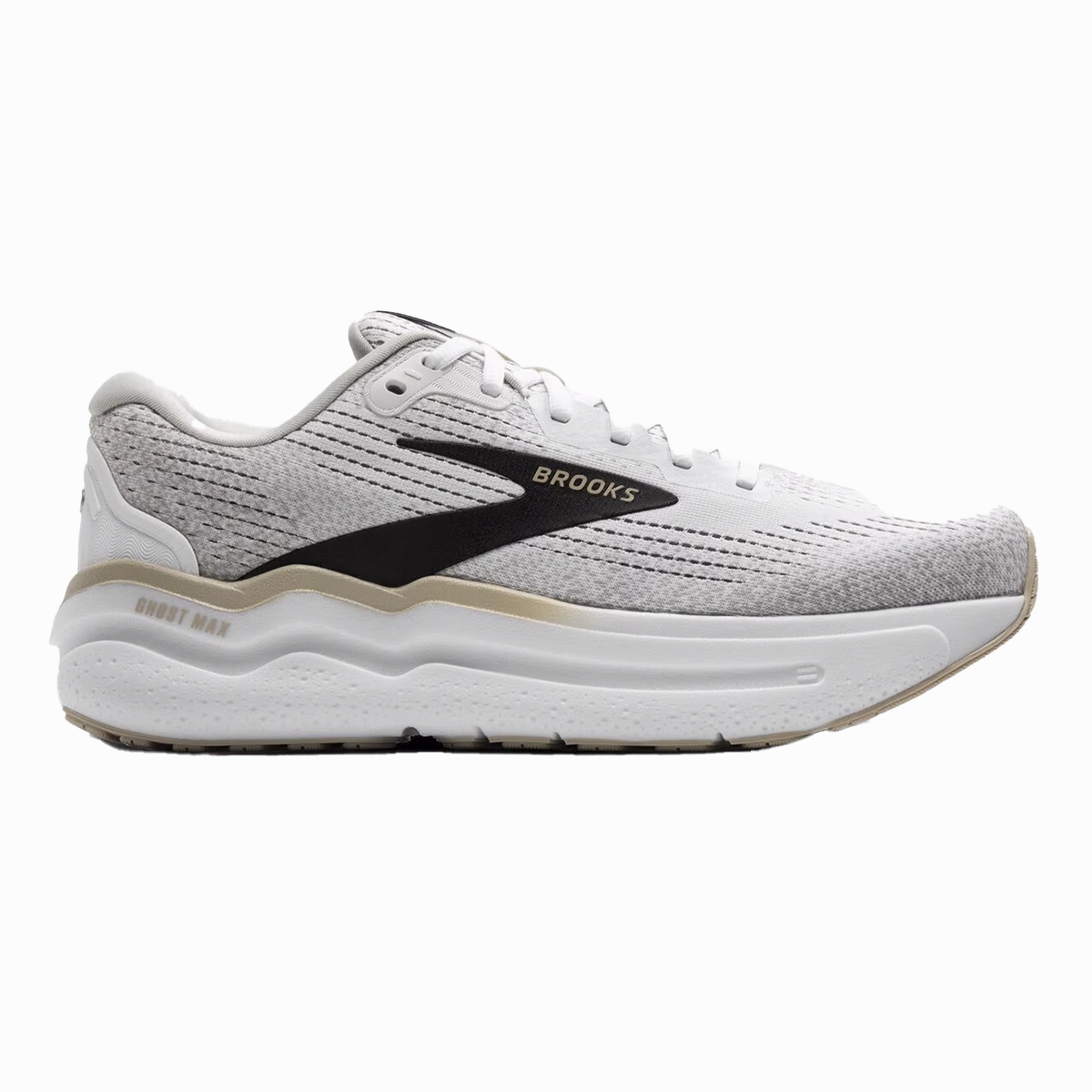 Brooks Ghost Max 2 - White - Pelican - Oyster Professional athlete