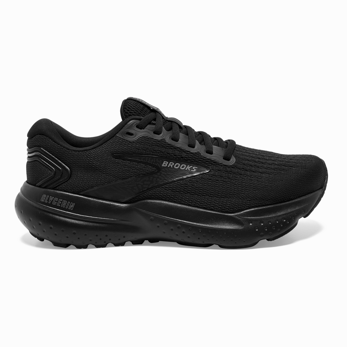 treadmill - runner supination - correcting shoes Brooks Glycerin 21 - Black - Black - Ebony