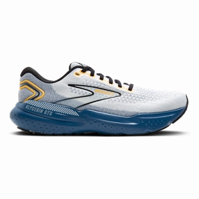 minimalist running gear Brooks Glycerin 21 - White - Sapphire - Orange