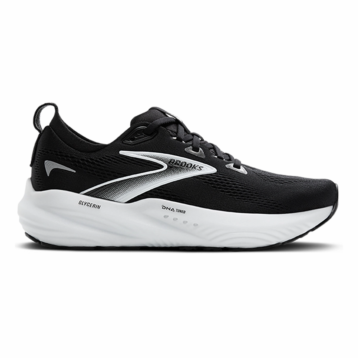 Brooks Glycerin 22 Black - Grey - White mid - top style Enhanced Flexibility