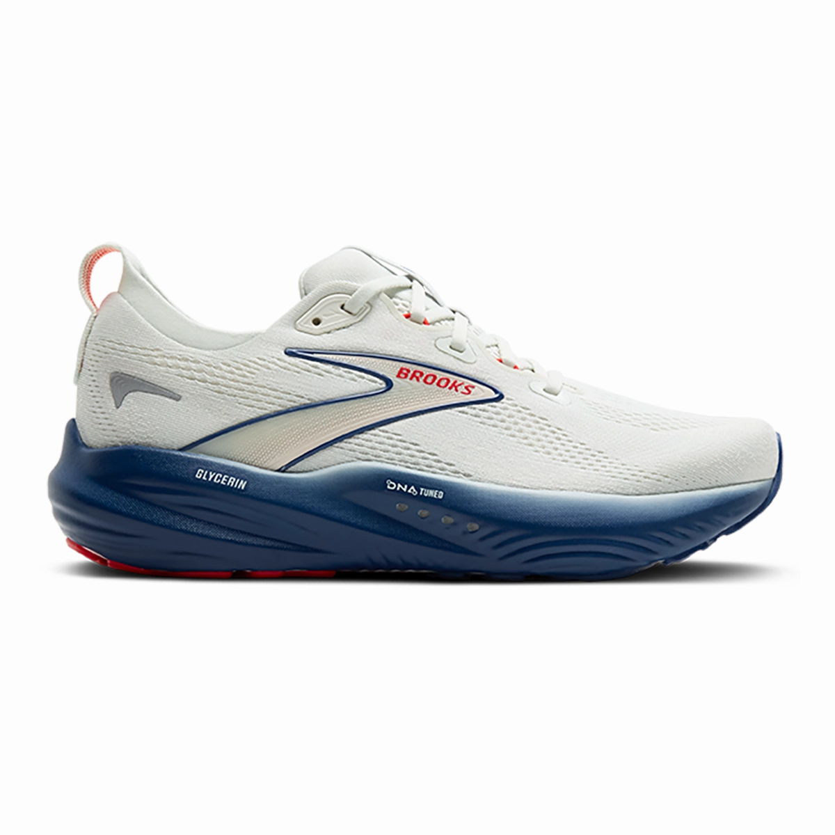 Joint protection night - wear shoes Brooks Glycerin 22 Gray - Navy Peony - Fiery Red