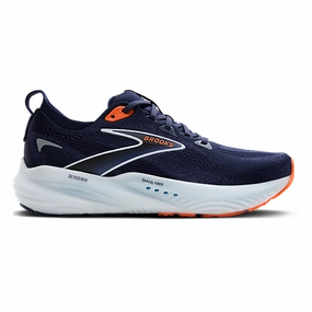 Brooks Glycerin 22 Peacoat - Blue Ribbon - Orange stripe - design shoes