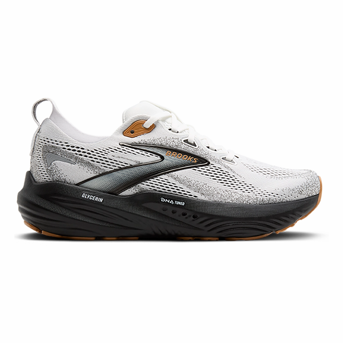 moisture - wicking Brooks Glycerin 22 White - Grey - Black